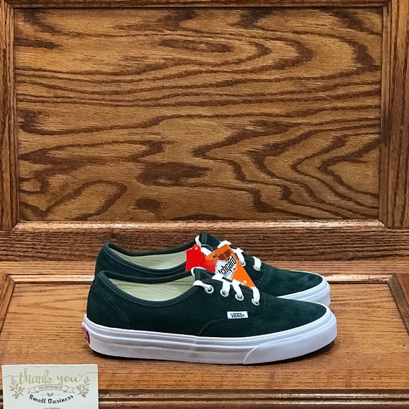 Vans Authentic Pig Suede Darkest Spruc Shoes - Picture 3 of 8